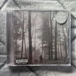 Taylor Swift Folklore Album with Monochrome Forest Design